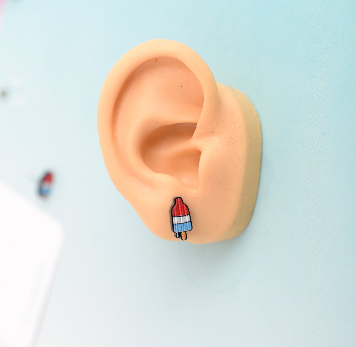 Americana Popsicle Earrings with Titanium Posts