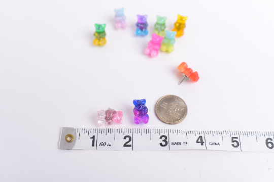 Ombre Gummy Bear Push Pins- Set of 10