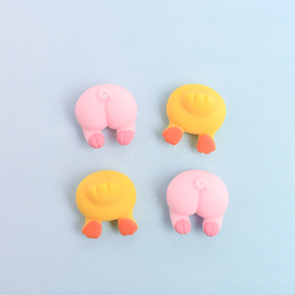 Funny Pig or Duck Bum Animal Magnets- Set of 4