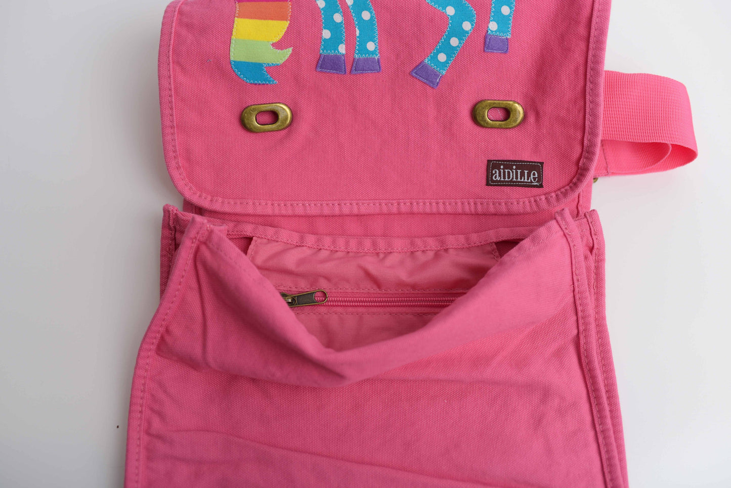 Applique Rainbow Unicorn Messenger Bag