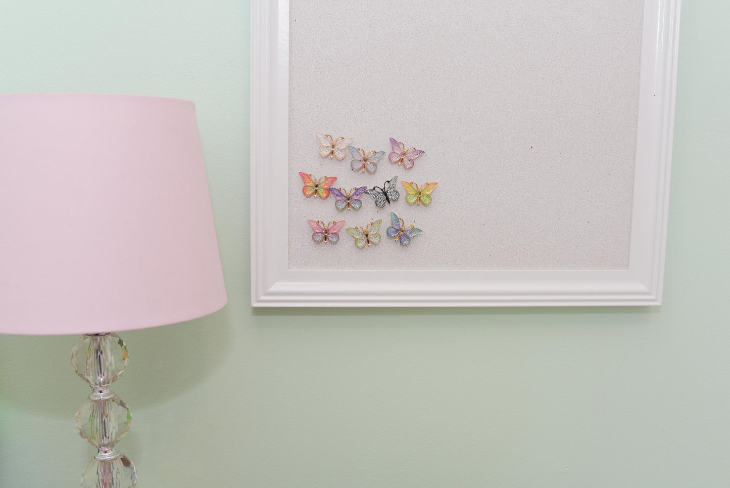 Butterfly Thumb Tacks or Magnets- Set of 10 Assorted Colors