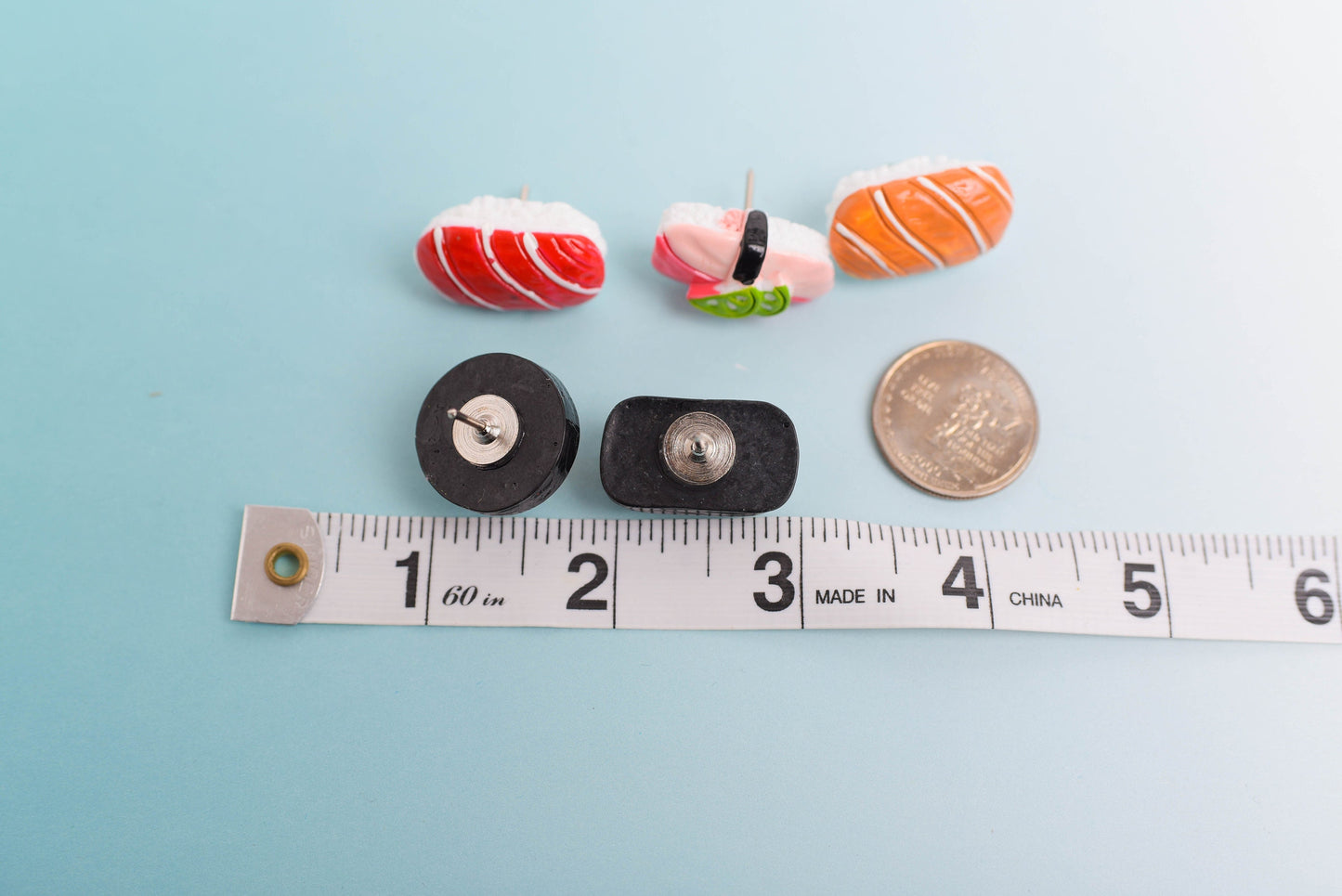 Sushi Push Pins or Magnets- Set of 10