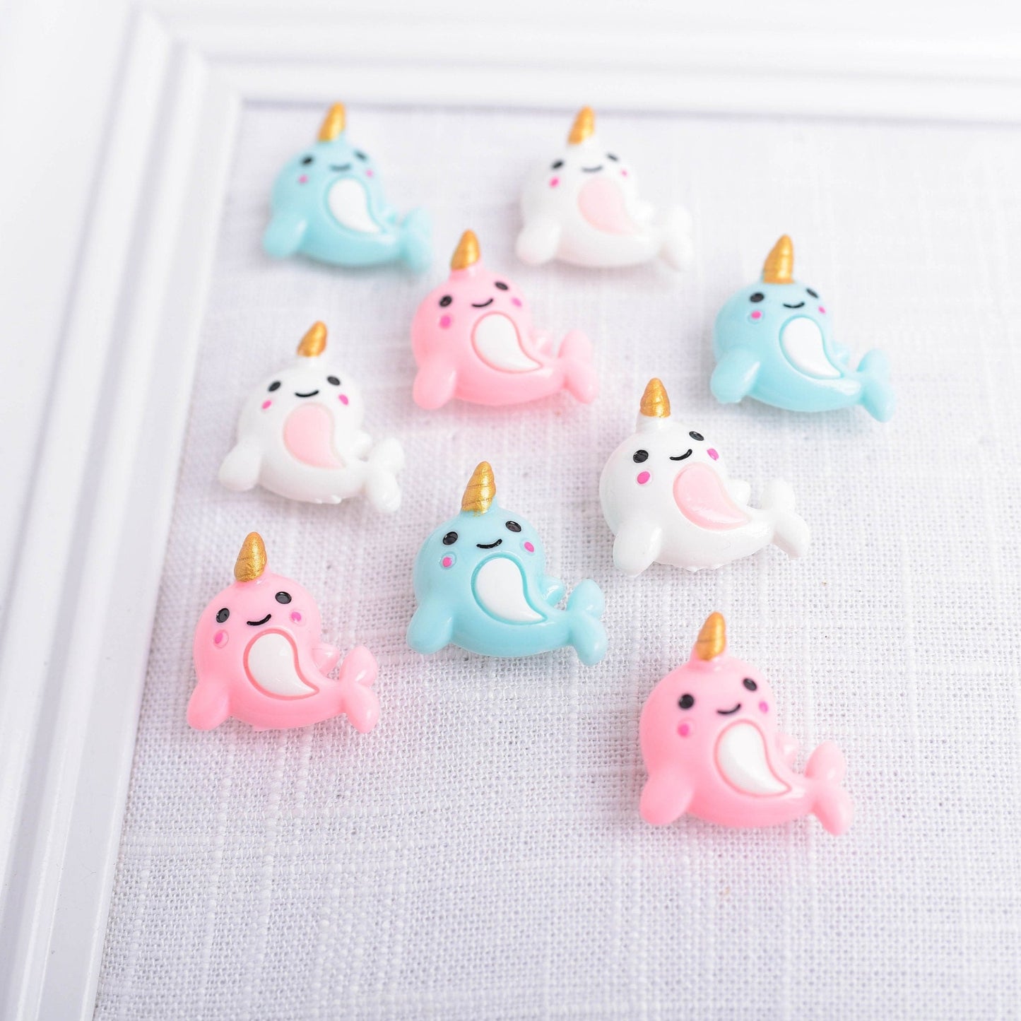 Narwhal Unicorn of the Sea Push Pins- Set of 9