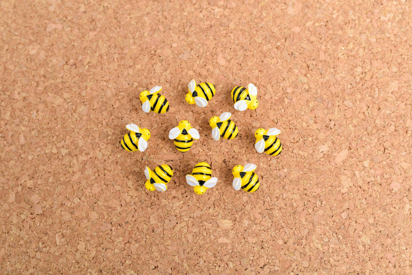 Honey Bee Resin Push Pins- Set of 10