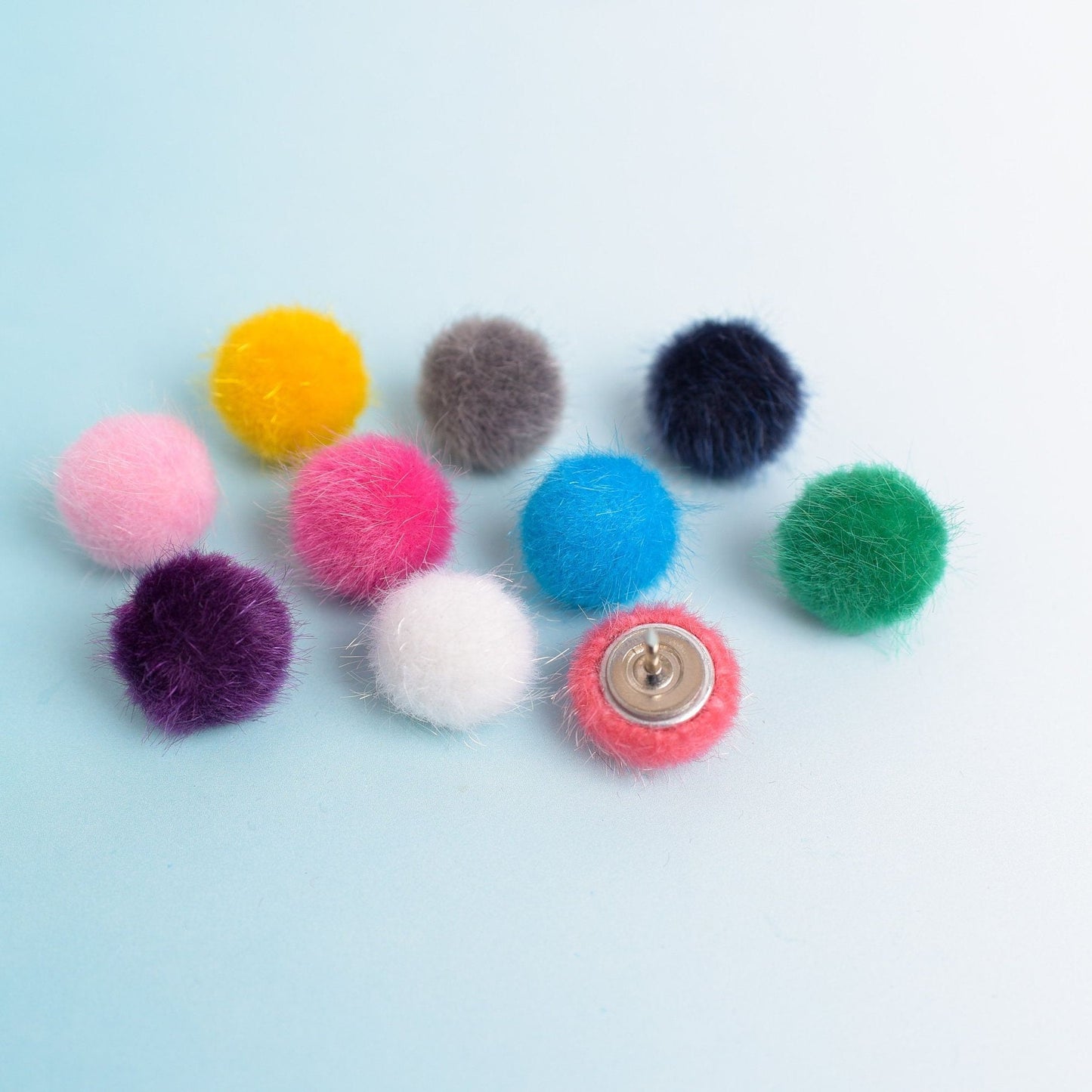 Colorful Pom Pom Ball Push Pins