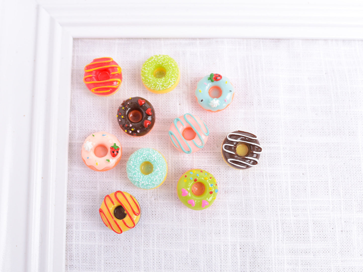 Resin Donut Push Pins OR Magnets