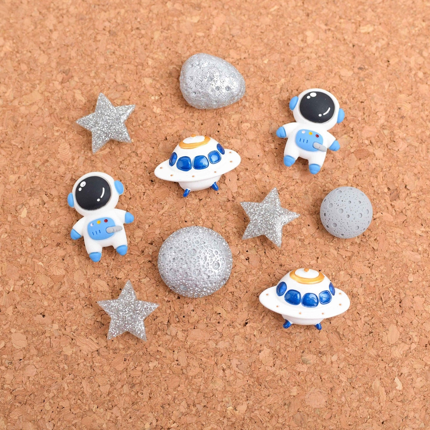 Space Magnets or Push Pins- Set of 10