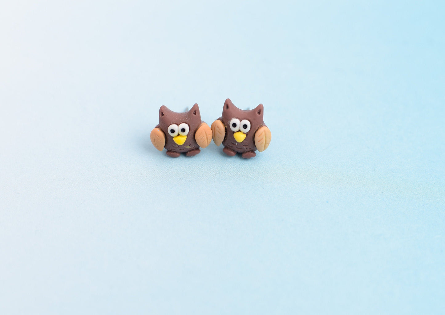 Little Owl Earrings with Titanium Posts