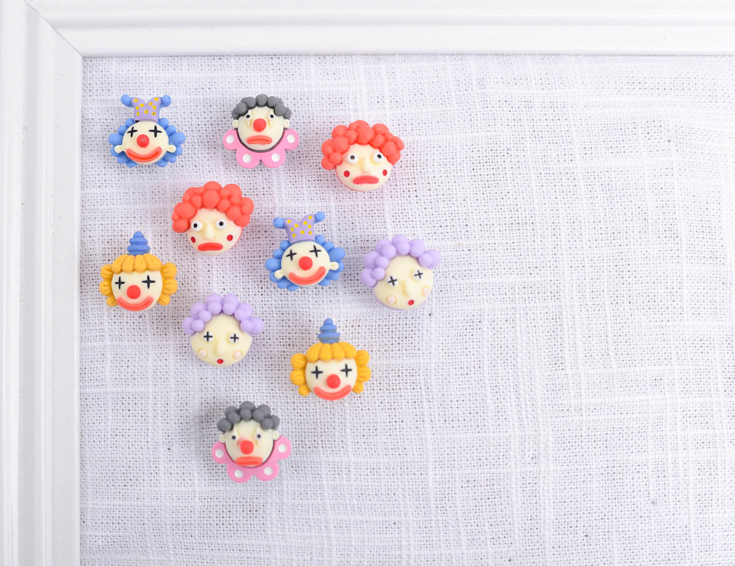 Cute Clown Push Pins- Set of 8