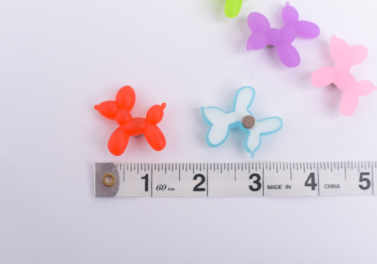 Balloon Animal Dog Magnets- Set of 6