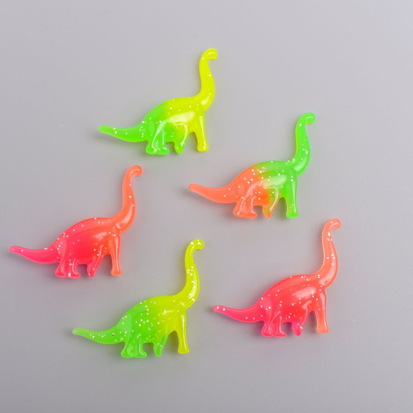 Large Neon Dinosaur Magnets- Set of 5