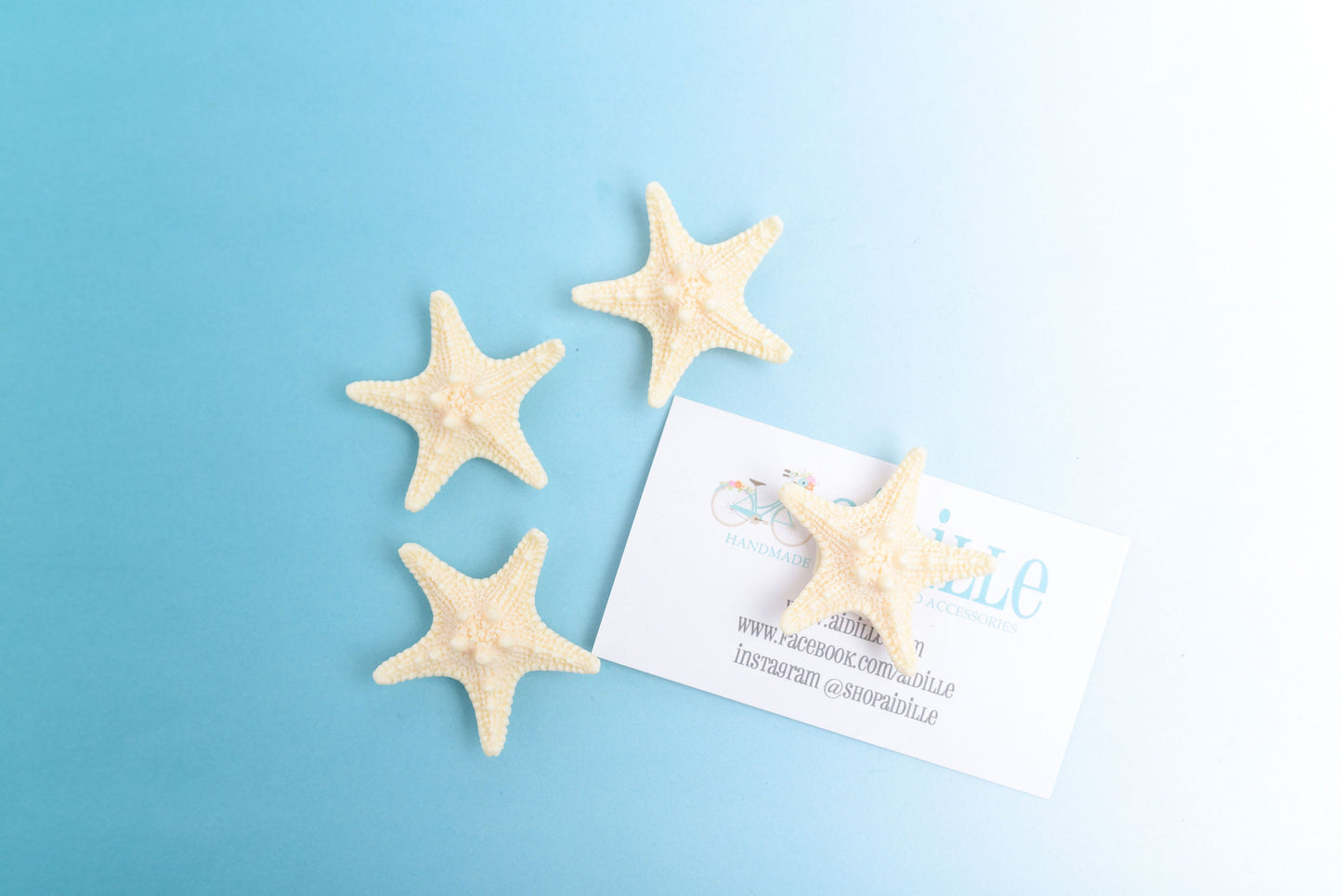Large Resin Starfish Magnets- Set of 4