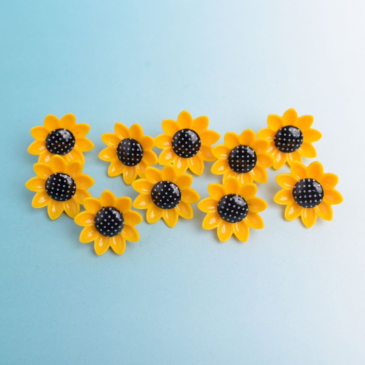 Sunflower Push Pins OR Magnets- Set of 10