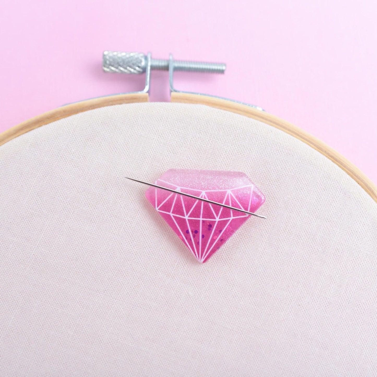 Pink Diamond Needle Minder