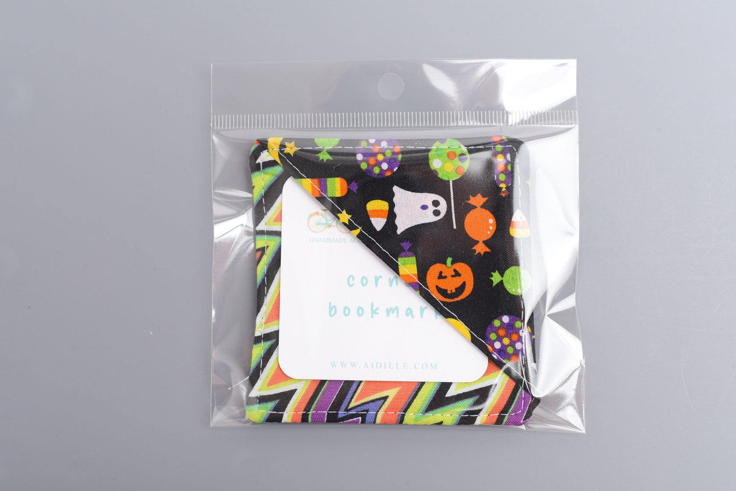 Halloween Fabric Corner Bookmark