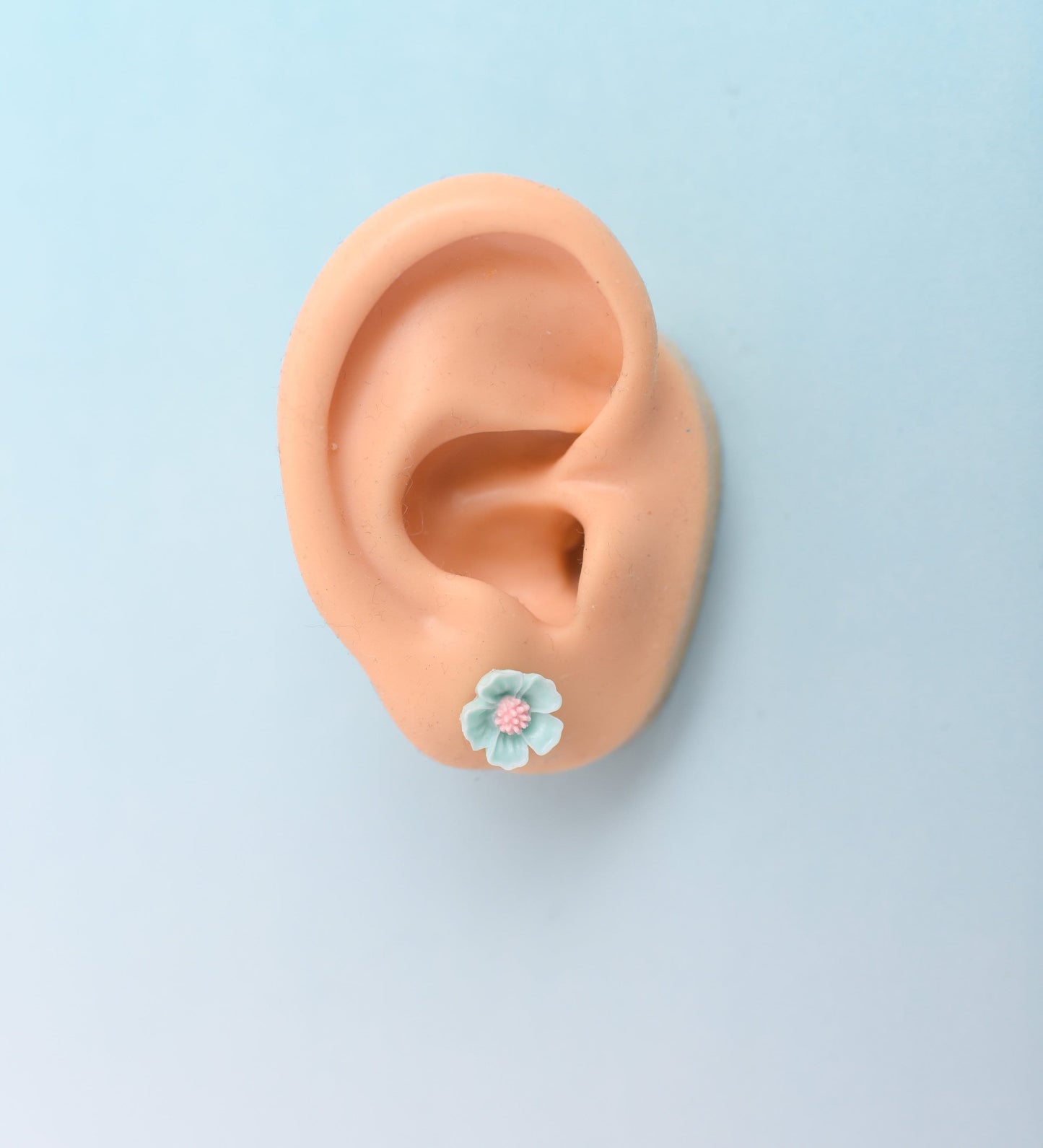 Pastel Flower Earring Trio with Titanium Posts- Choose Color Combo
