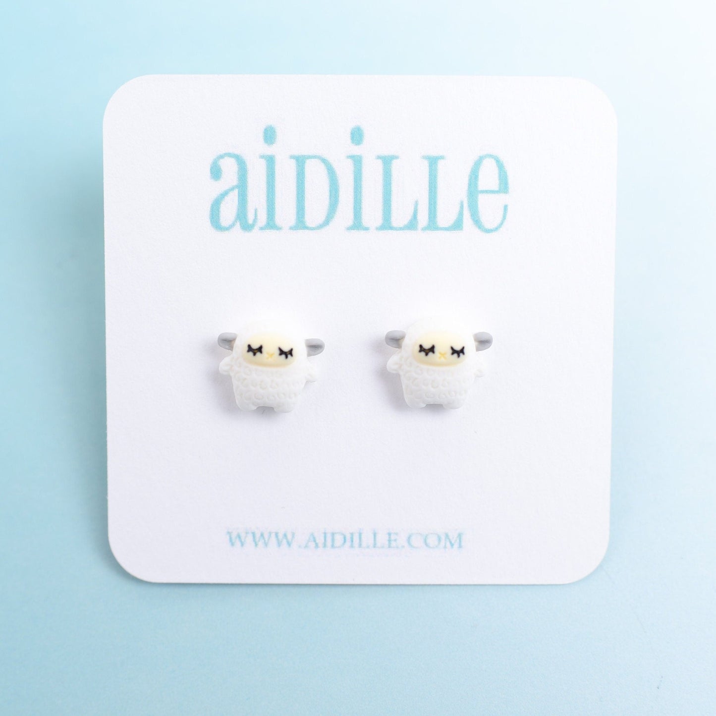 Little Lamb Earrings with Titanium Posts