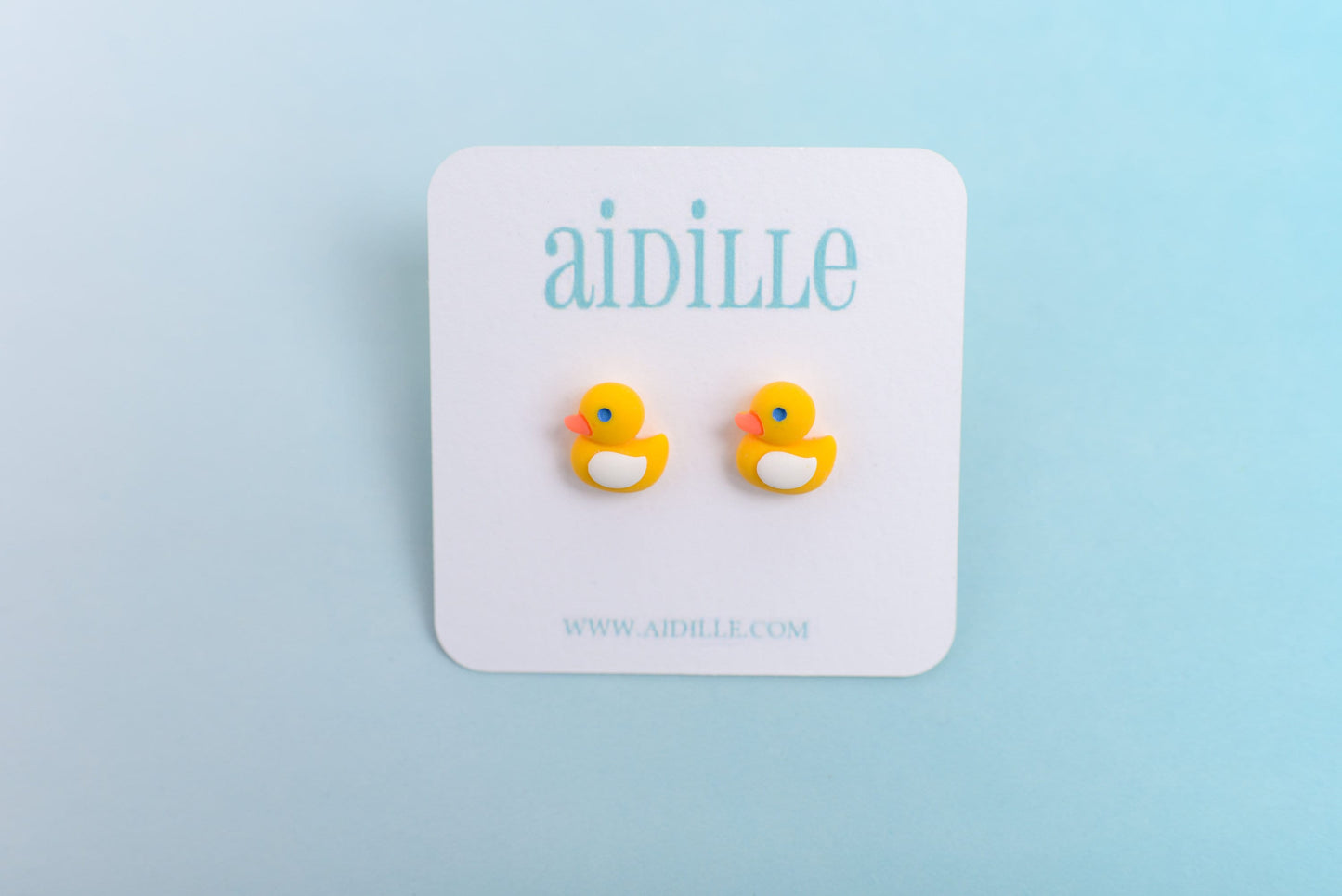 Rubber Ducky Earrings with Titanium Posts