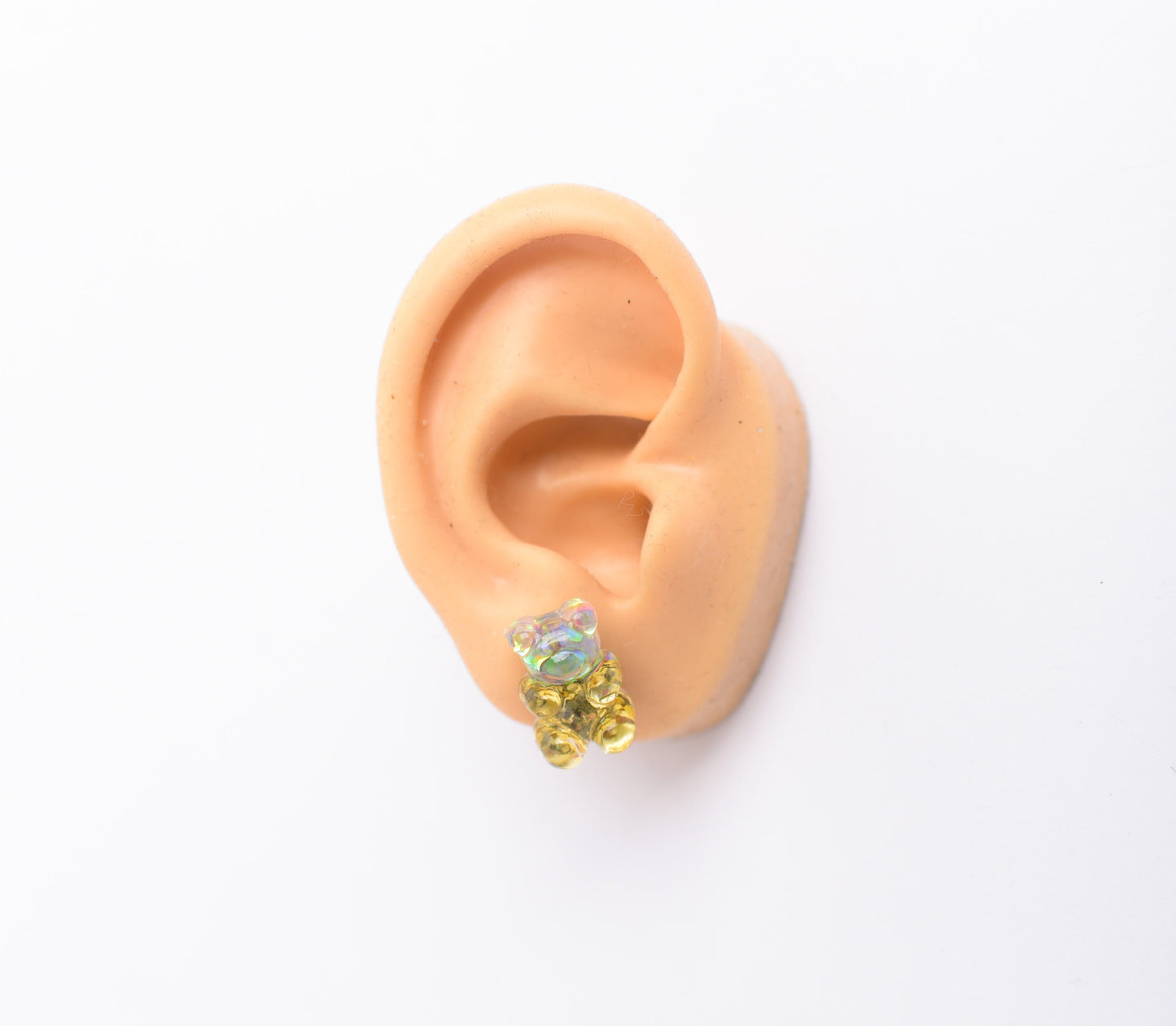 Gold Party Gummy Bear Earring Trio with Titanium Posts