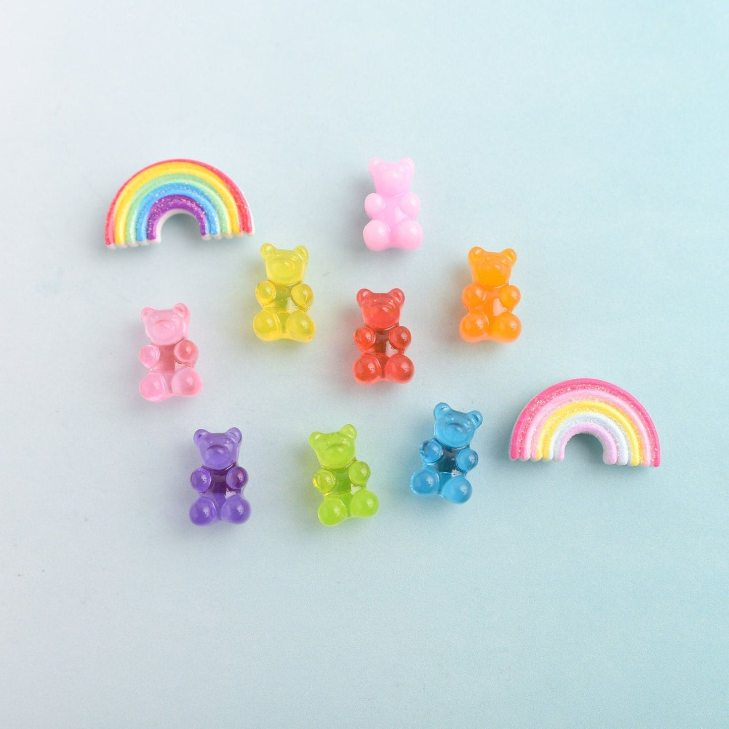 Rainbow Gummy Bear Magnets- Set of 10