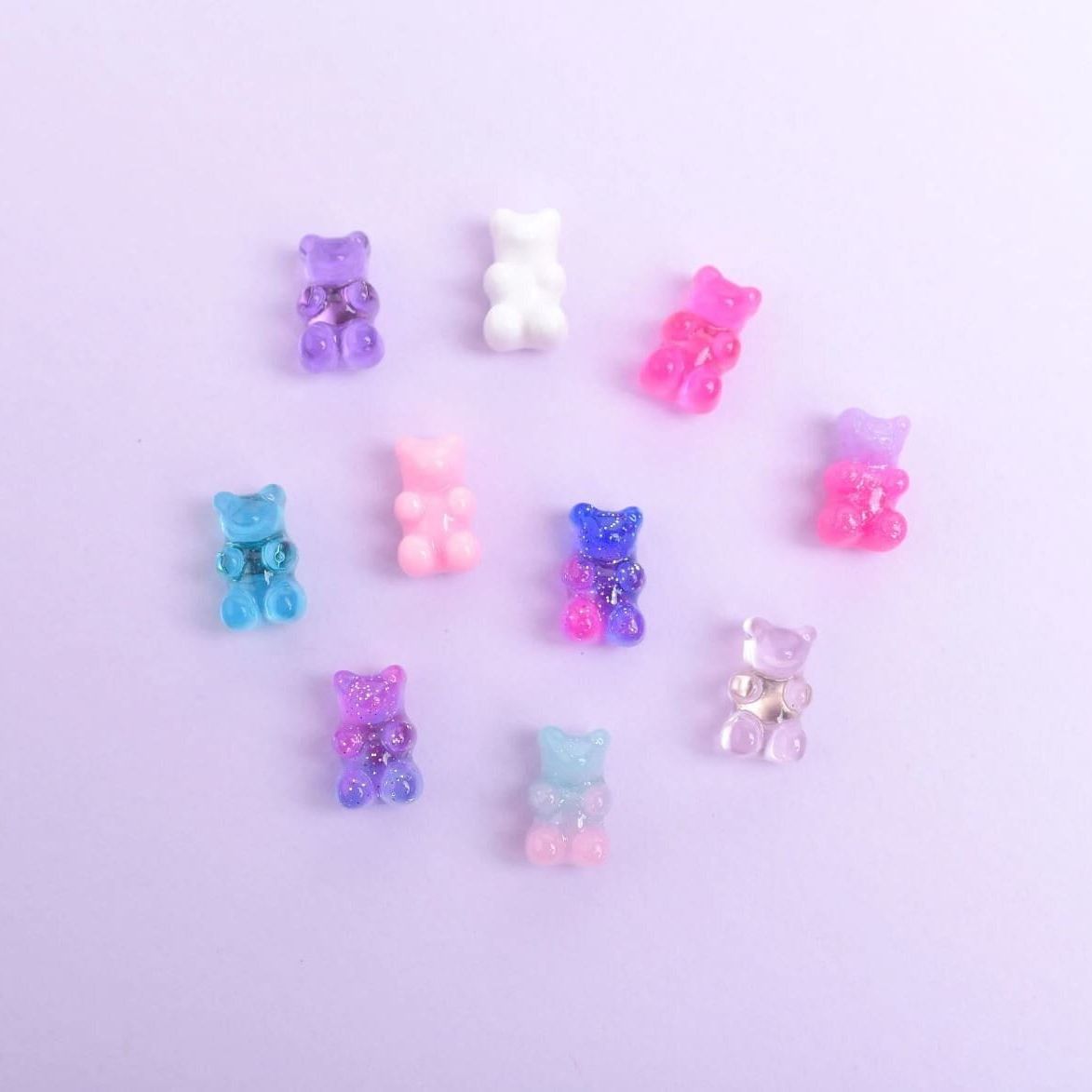 Set of 10 Gummy Bear Magnets- Various Color Options