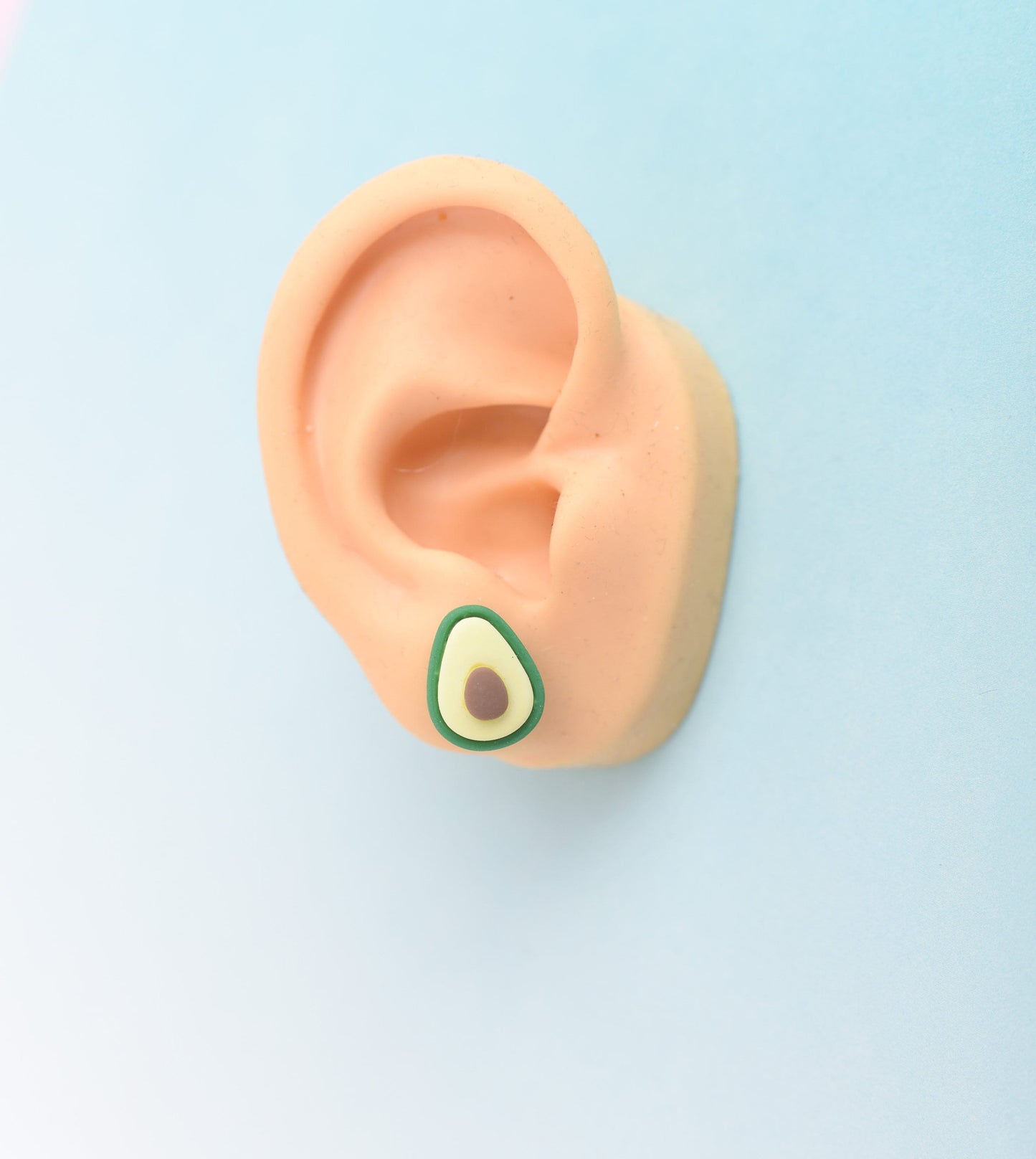 Avocado Earrings with Titanium Posts